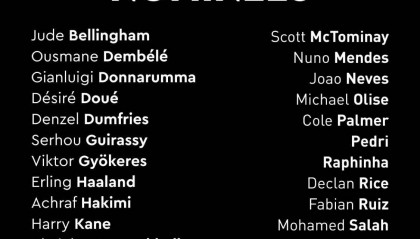 2025金球奖30人候选：登贝莱亚马尔领衔 姆巴佩哈兰德在列