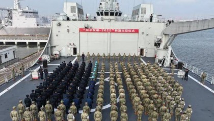 南部战区:中方参演部队已从军港出征