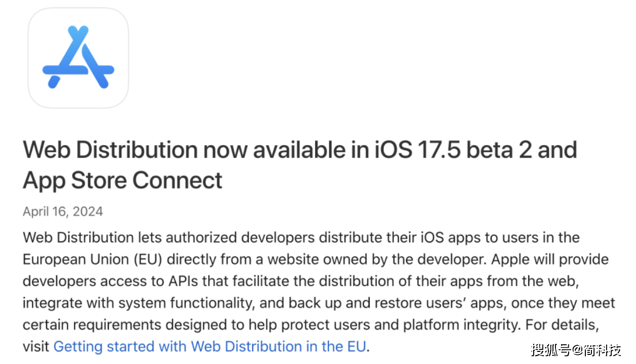 苹果发布 iOS 17.5 beta2 测试版，支持网页下载 App