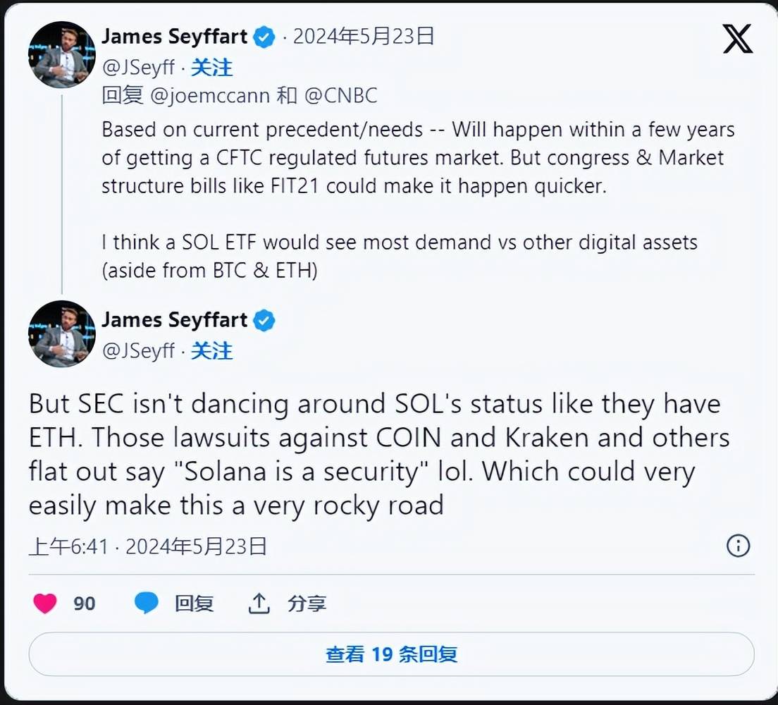 以太坊(ETH)发展助推Solana ETF需求激增，比特币Maxis反对